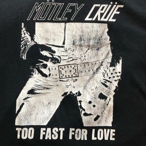 Authentic Vintage Rare Motley Crüe 1982 Tour Shirt